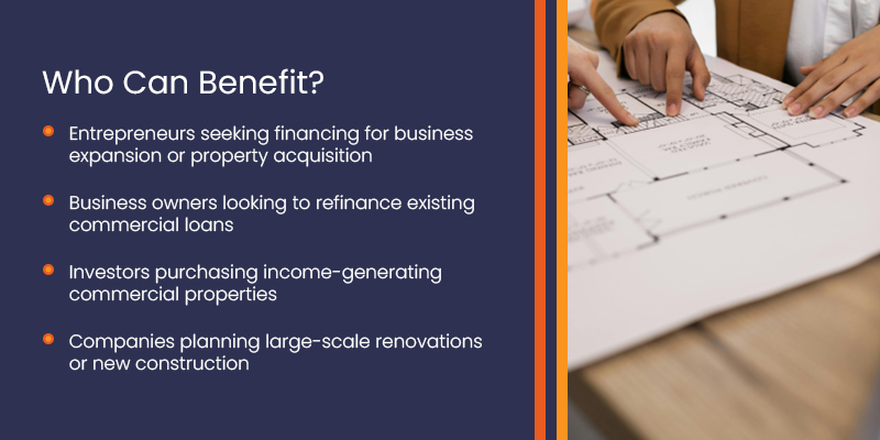 List of benefits for Commercial Loan